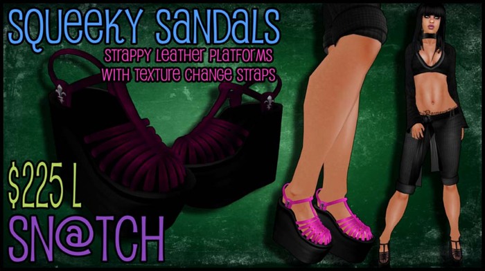 :::Sn@tch Squeeky Sandals (Platform):::