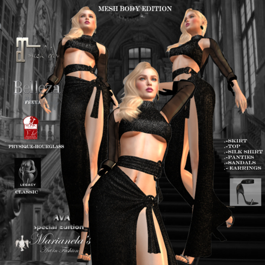 Marianela's AVA LUXE OUTFIT BLACK