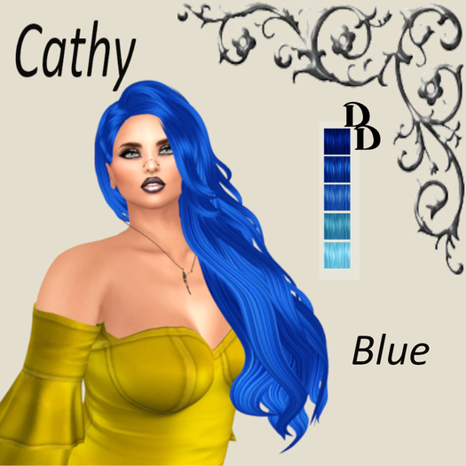 DD Cathy Hair  Blue (add)