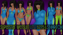 :::Sn@tch Superstar Surf Gear (Aqua/Green):::