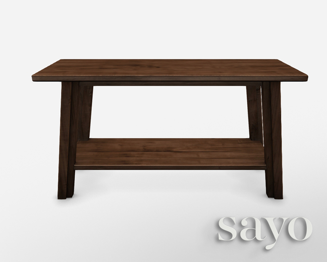 SAYO - PineWood Collection - Walnut Foyer Sideboard