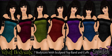 :::Sn@tch Velvet Bodysuits:::