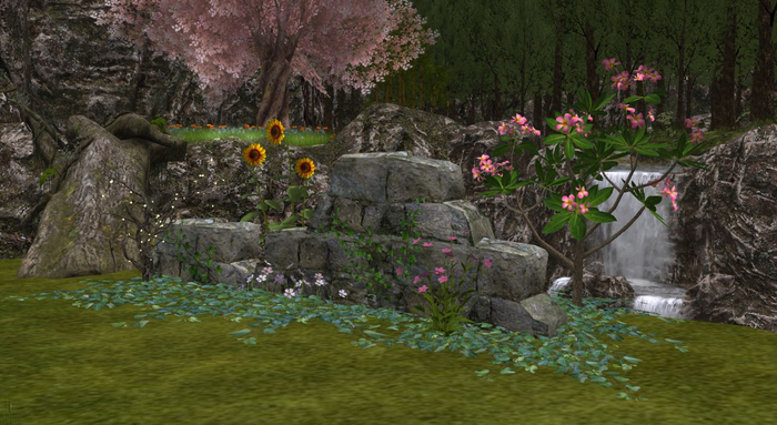 Flowered Wall Ruin Backdrop v1.0