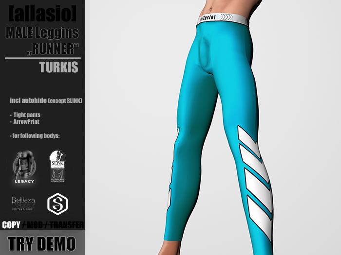 [allasio] Leggins "Runner" Turkis [WearMe]