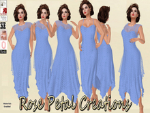 RPC FM Crochet French Style Slip Dress in SkyBlue LEGACY SLINK MAITREYA BELLEZA (Wear to unpack)