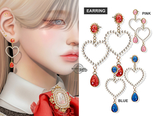 Cheezu | Fancy day | Heart Earrings | Blue