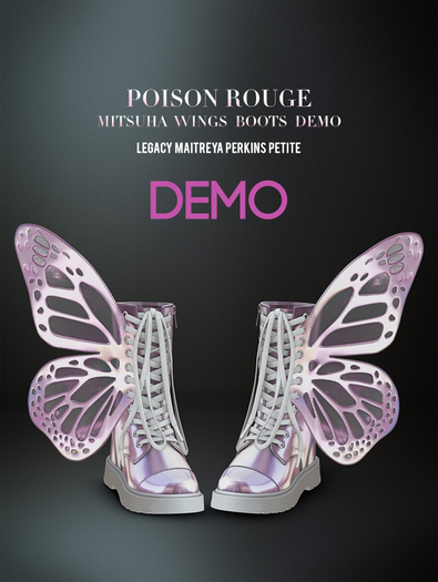 POISON ROUGE Mitsuha Wings Boots - DEMO