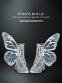 POISON ROUGE Mitsuha Wings Boots - Celeste