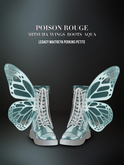 POISON ROUGE Mitsuha Wings Boots - Aqua
