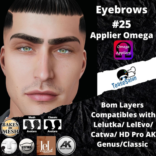 #TS#  Eyebrows #25 BOM - Lel Evo/Catwa HD Pro/ Classic
