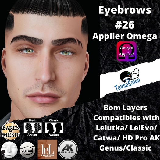 #TS#  Eyebrows #26 BOM - Lel Evo/Catwa HD Pro/ Classic