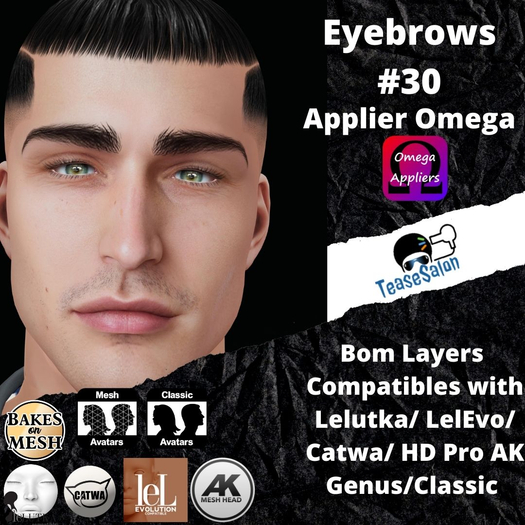 #TS#  Eyebrows #30 BOM - Lel Evo/Catwa HD Pro/ Classic
