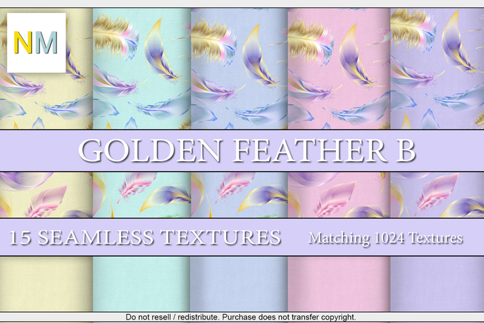 Golden Feather B Matching Kit 15 Seamless Textures NM