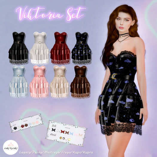 ( VAKI KVAKI )  Victoria Set FULLPACK Dress
