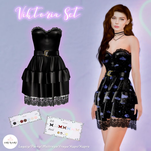 ( VAKI KVAKI ) Victoria Dress Black