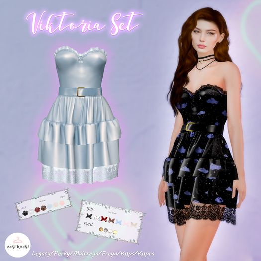 ( VAKI KVAKI )  Victoria  Dress Sky