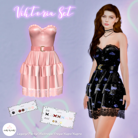 ( VAKI KVAKI )  Victoria  Dress Rose