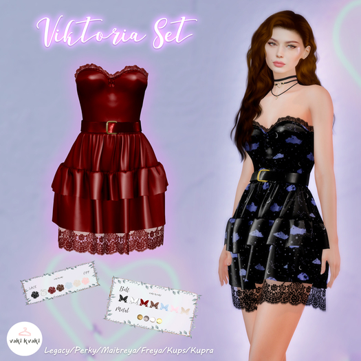 ( VAKI KVAKI )  Victoria  Dress Cherry