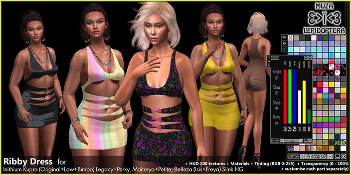 }>i<{ MUZA Ribby Dress + HUD