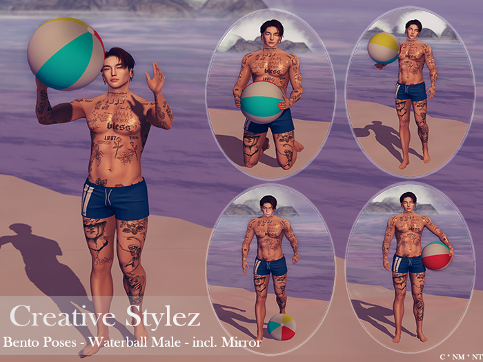 Creative Stylez - Bento Poses - Waterball  Male-