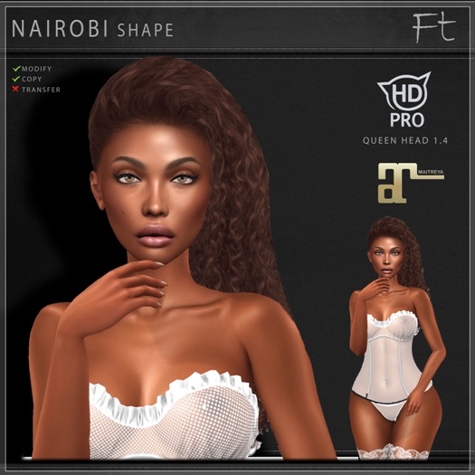 [Ft] Fravoisse's tips - Shape Nairobi for Queen Head