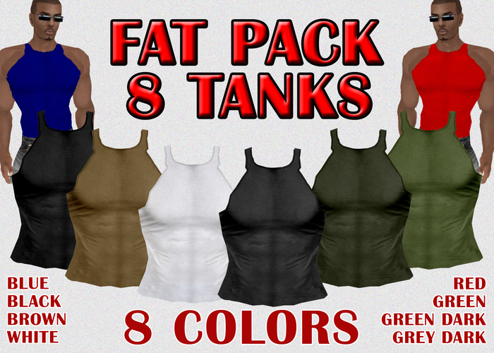 AA TANKS FAT PACK (8 SHIRTS)