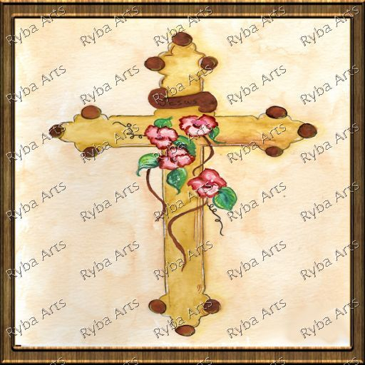 Antique Cross Painting