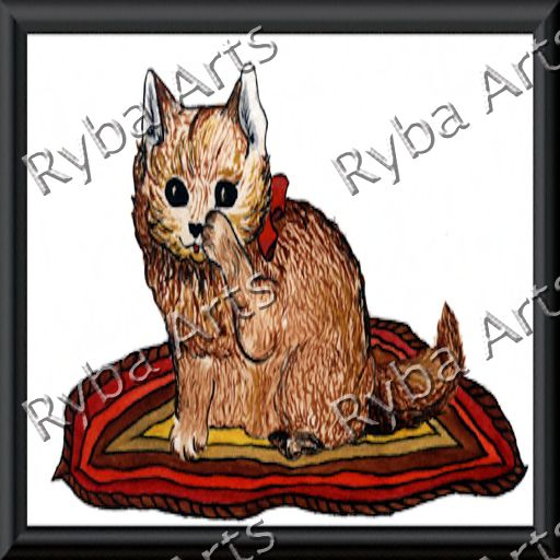 Cat on the Rug Painting