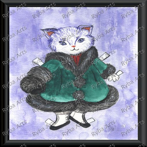 Lady Cat Painting