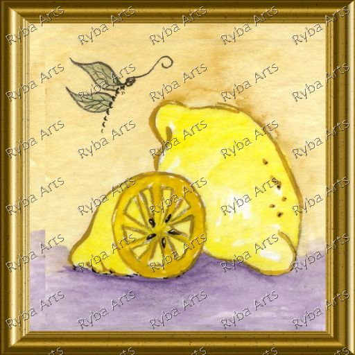 Lemons Kitchen Decor Painting