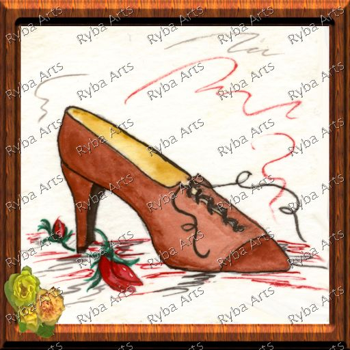 Leather Brown Shoe Painting