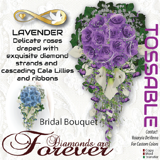ELW LAVENDER-DIAMONDS ARE FOREVER - BRIDAL -