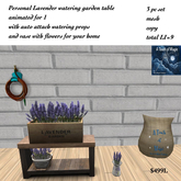 ***3 pc Lavender watering Garden set-Bag