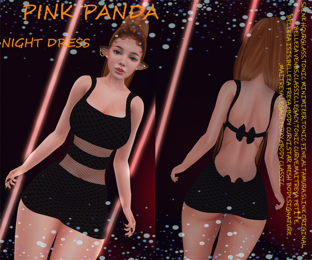 <3 pink panda <3 NIGHT DRESS