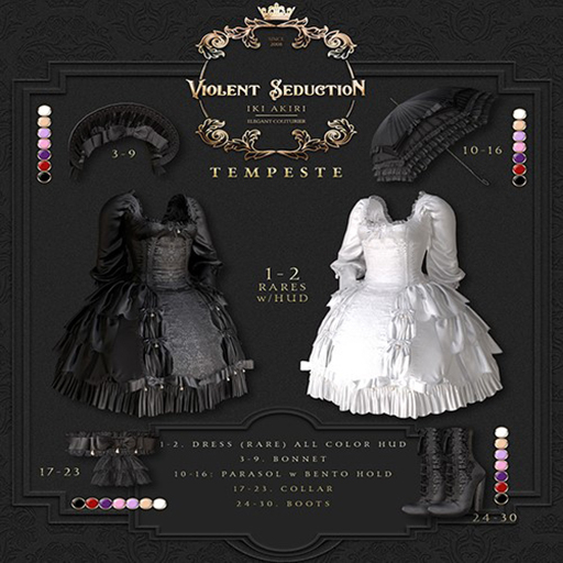 Violent Seduction - Tempeste Dress - Maitreya (Darks) RARE