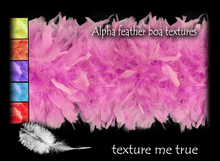 Alpha feather boa textures