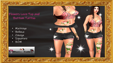 Flowers Love Top and Bottom Tattoo - Wonder Tatts !!! Group Gift !!!