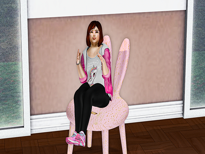 BR Furnishing Key to my Heart Rabbit Stool