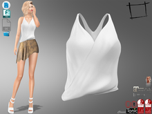 Dae Obj FBX For Asymmetric Gathered Bottom Top With Straps Slink, Maitreya, Belleza, Tonic, Legacy, 