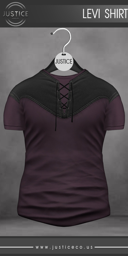 [JUSTICE] LEVI SHIRT - BERRY