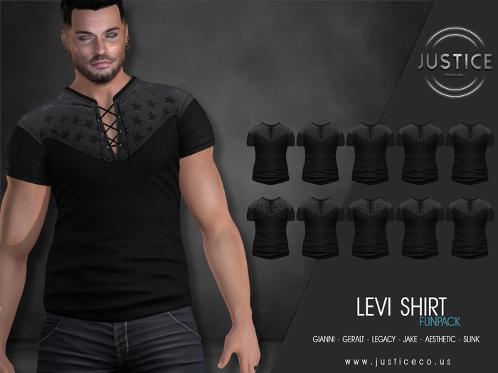 [JUSTICE] LEVI SHIRT - FUNPACK