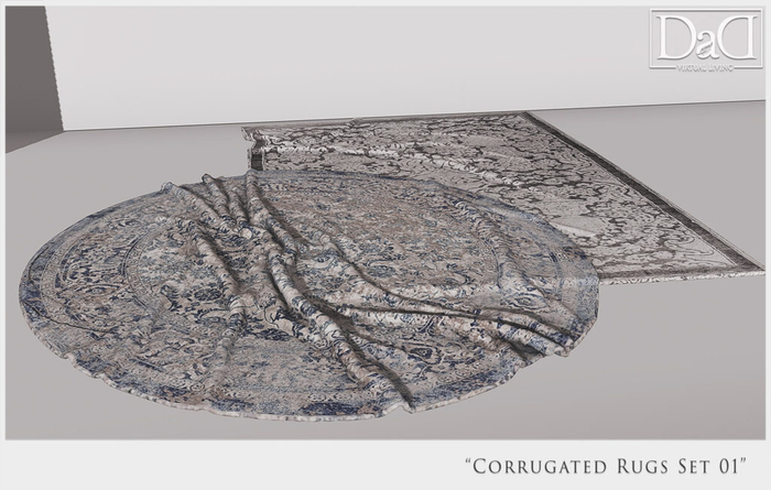 Les Memoires - Corrugated Rug set 01