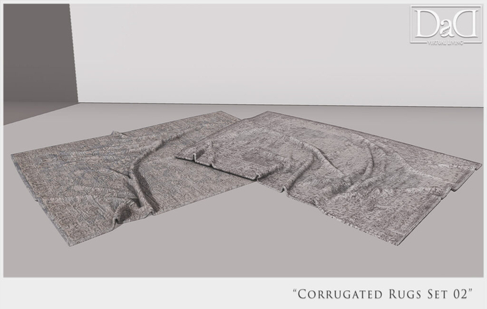 Les Memoires - Corrugated Rug set 02