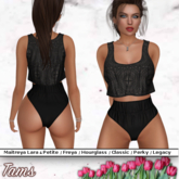 Crop Top and High Leg Shorts - Shira