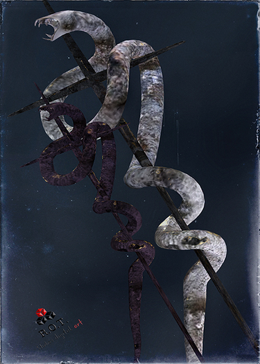 R.O.T.  Studio's. - Quality 100% mesh  - snake cros p