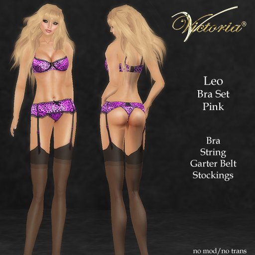 VictoriaV - Leo Bra Set Pink