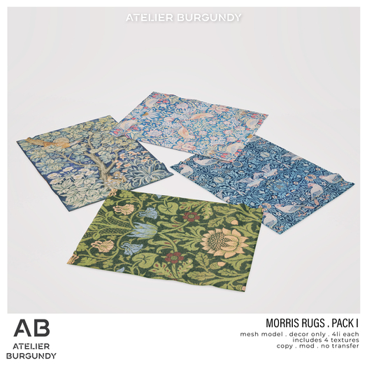 Atelier Burgundy . Morris Rugs Pack I *ADD*