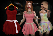 (*<*) 1313 Tabitha Dress - Ribbed Red