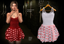 (*<*) 1313 Tabitha Dress - Lips White