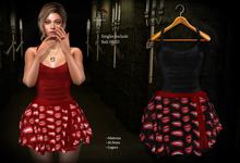 (*<*) 1313 Tabitha Dress - Lips Black